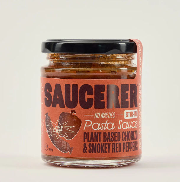 The Saucerer Plant-based Chorizo & Smoky Red Peppers pasta sauce - 190g