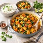 Chicken and sweet potato curry