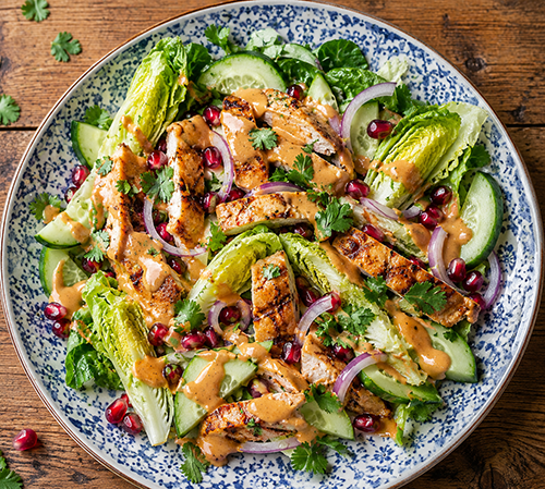 Chicken satay salad