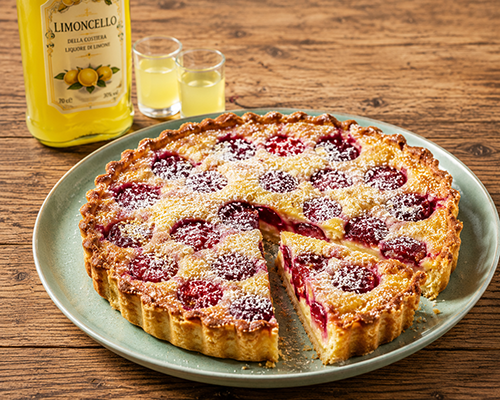 Limoncello plum tart