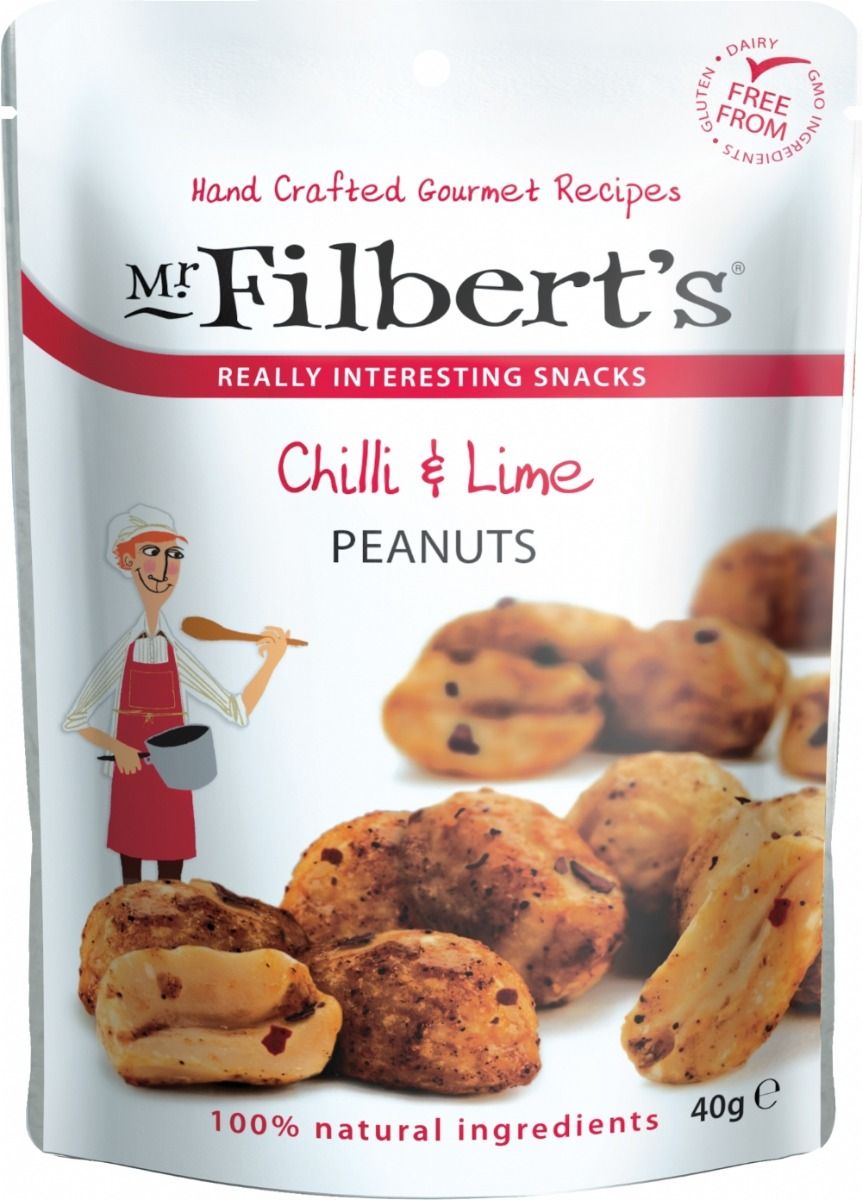 Mr Filbert's Chilli and Lime Peanuts - 40G x 4 packs