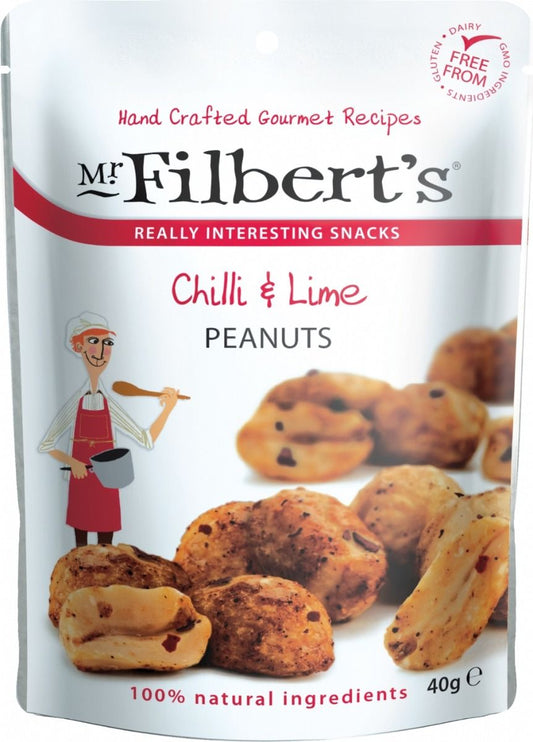 Mr Filbert's Chilli and Lime Peanuts - 40G x 4 packs