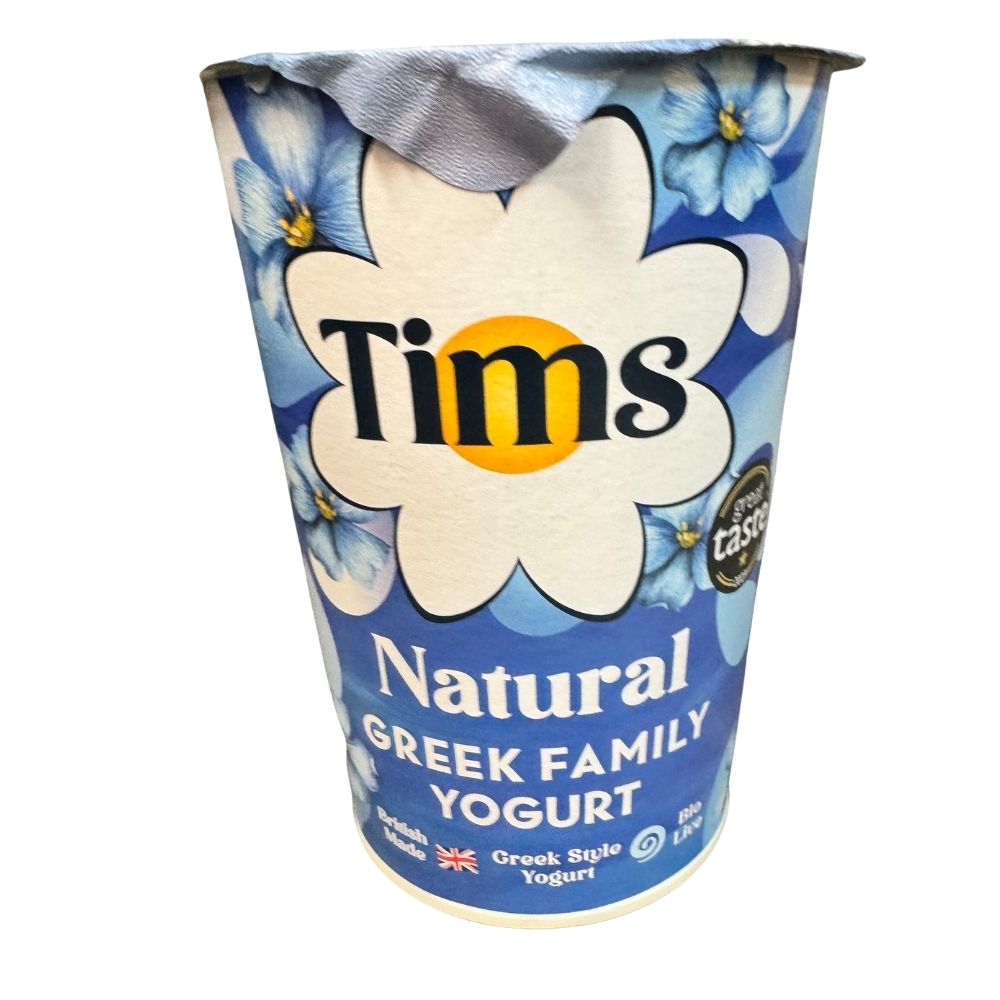 Tims natural Greek Family yogurt