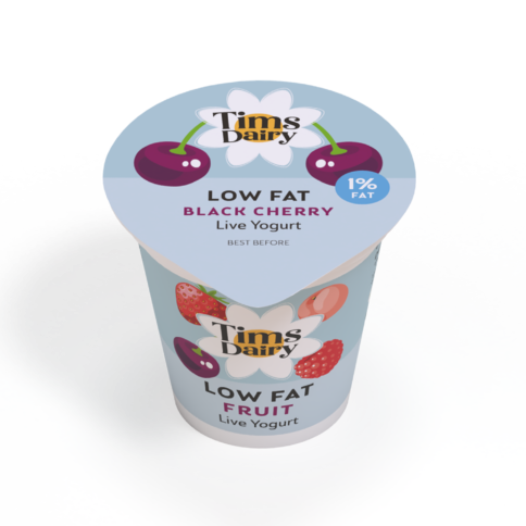 Tims Dairy Low fat live peach yogurt - 3 pack