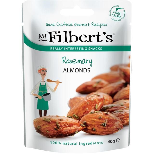 Mr Filbert's Rosemary Almonds - 40G x 4 packs