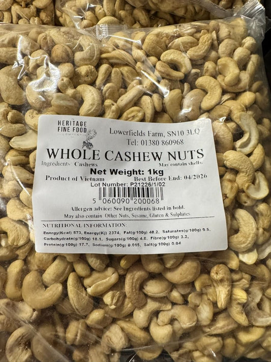 Whole cashew nuts - 1KG