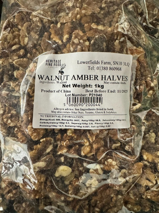 Walnut ambre halves - 1KG