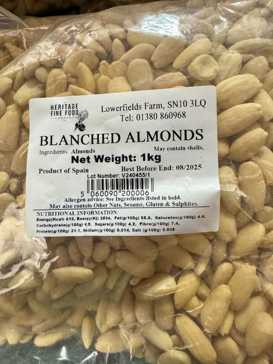 Blanched almonds - 1KG