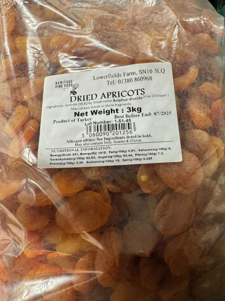 Dried apricots - 3KG
