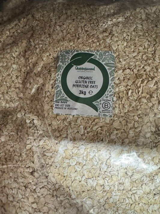 Organic gluten free porridge oats - 3KG