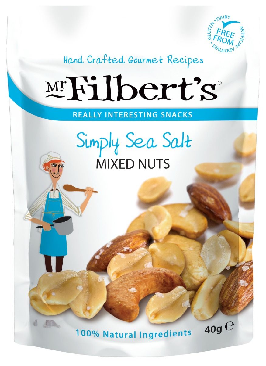 Mr Filbert's Simply Sea Salt Mixed Nuts - 40G x 4 packs