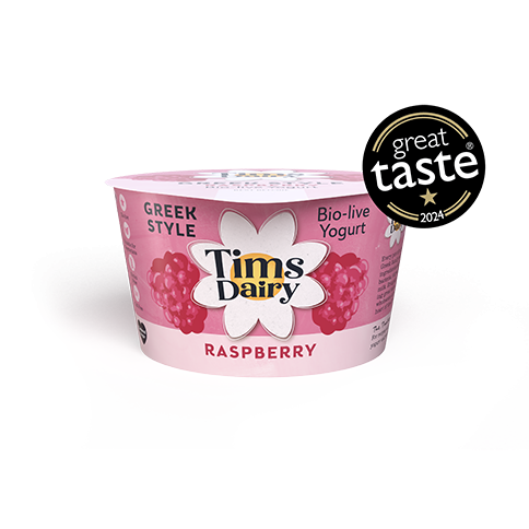 Tims Dairy Greek style Bio-live raspberry yogurt - 175G