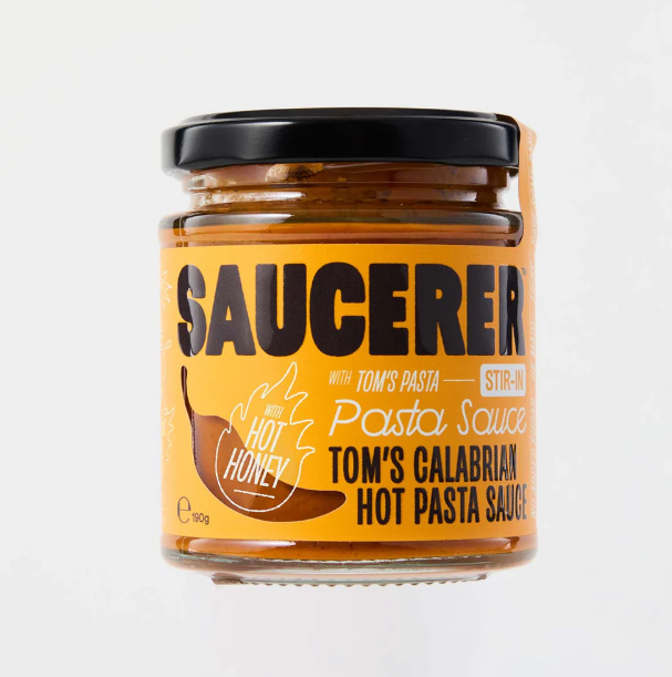 The Saucerer Tom's Calabrian Hot Pasta Sauce - With Hot Honey - 190g