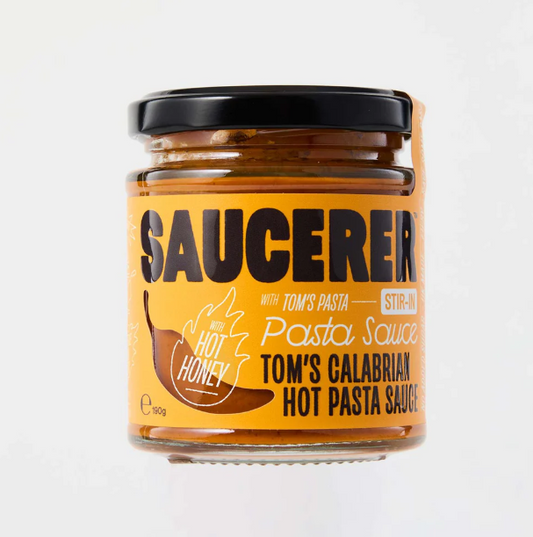 The Saucerer Tom's Calabrian Hot Pasta Sauce - With Hot Honey - 190g